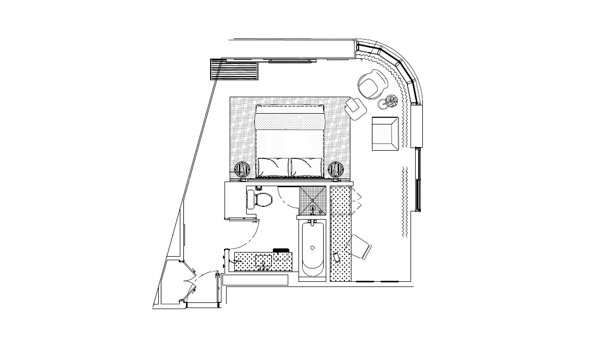 Deluxe balcony floor plan