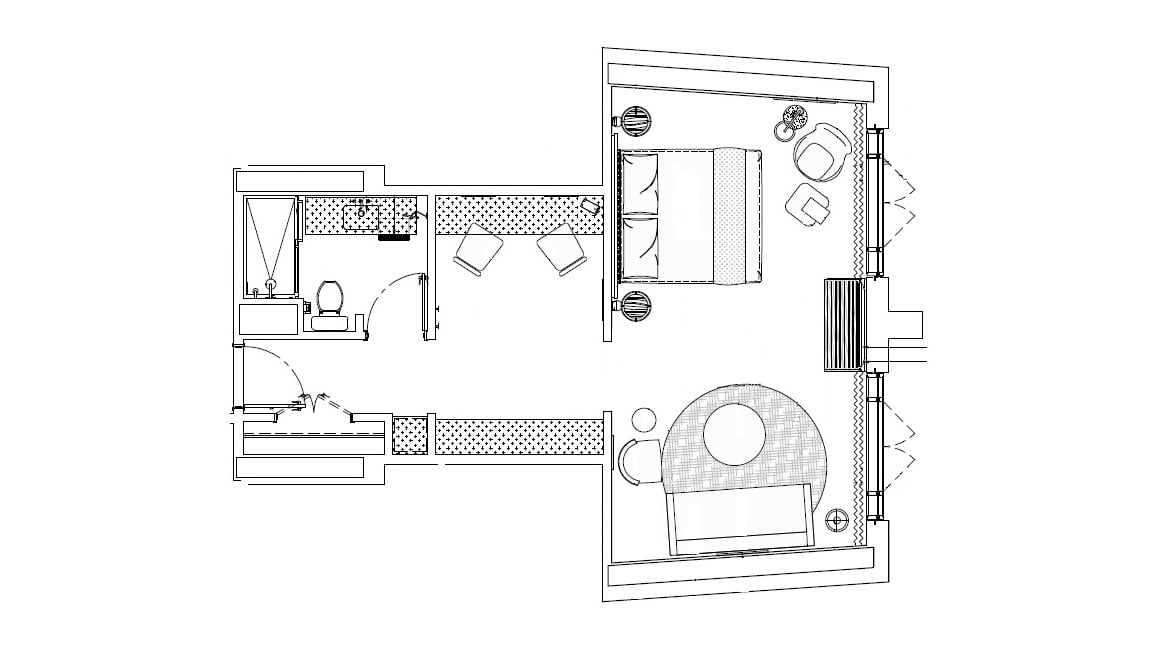 Deluxe golf floor plan